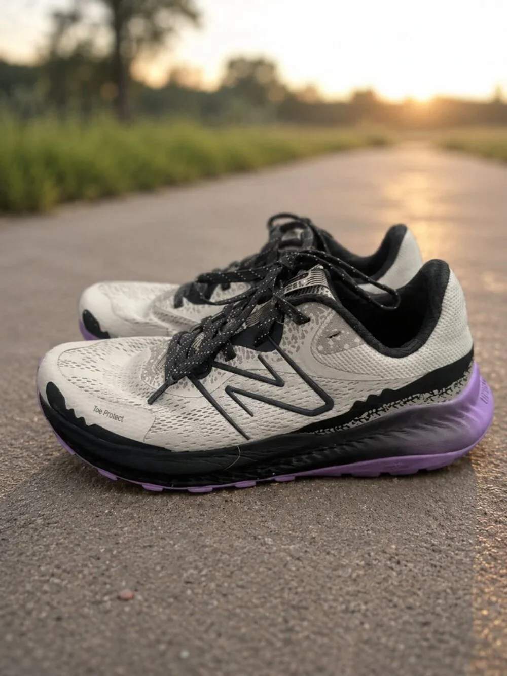 New Balance Women's Dynasoft Nitrel v5 Running Shoes Gray Purple Size 8.5